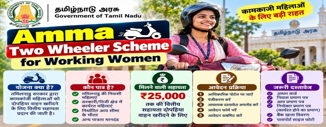 Amma Two Wheeler Scheme for Working Women