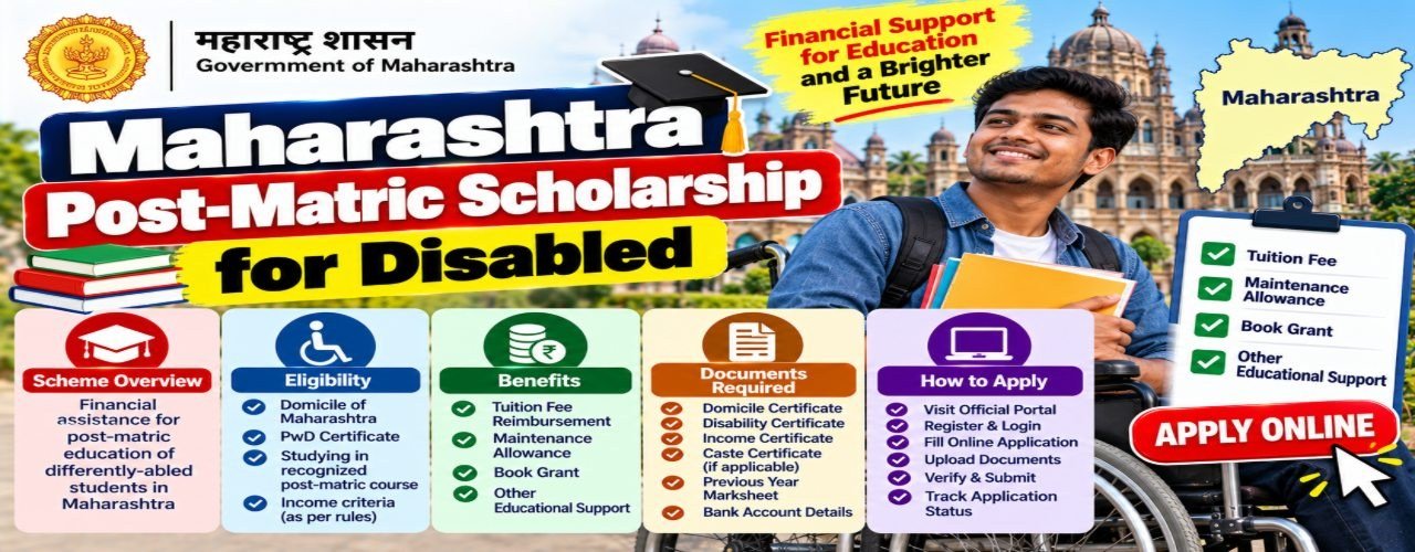 Maharashtra Post-Matric Scholarship for Disabled